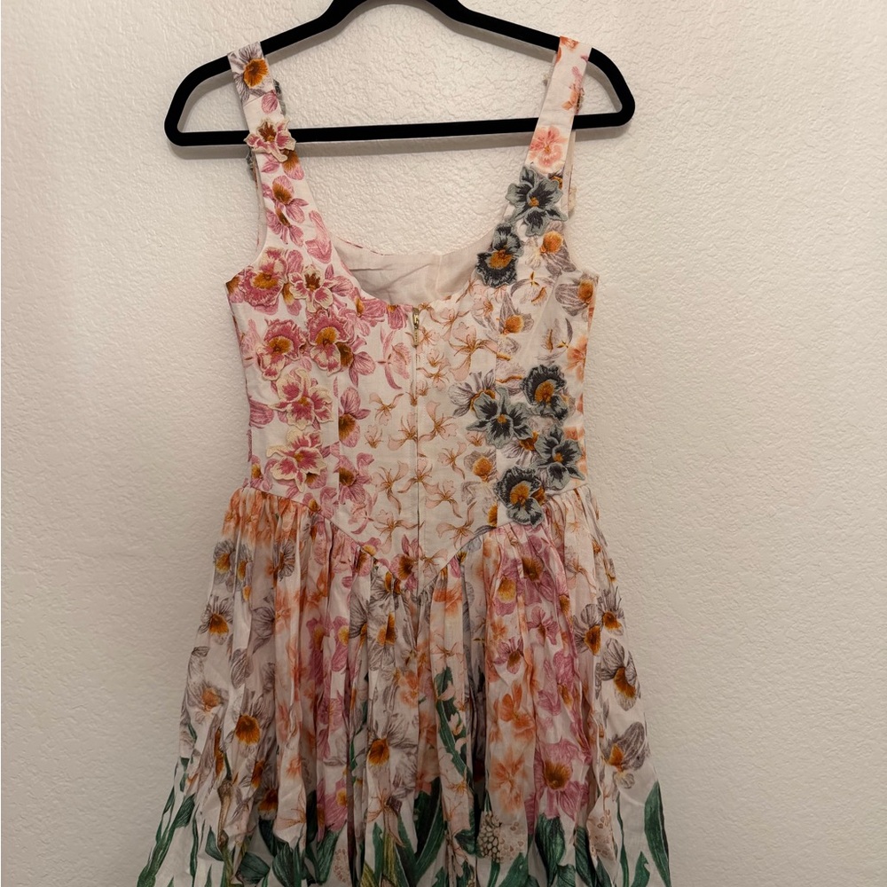 Agua by Agua Bendita Pluma Mini Dress in Jardinera size S - Picture 10 of 12